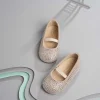Babywalker Swarovski Crystal All Over Decorated Suede Ballerinas<Tutu du Monde Fashion